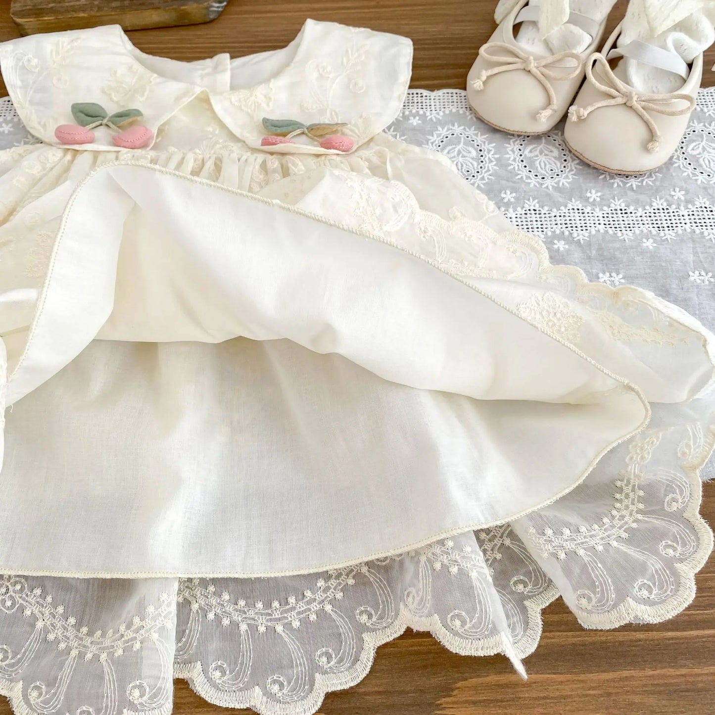 New Summer Dress for Girls, Sweet Flower Embroidered Princess Skirt, Lotus Leaf Edge Sleeveless Tank Top Skirt for Baby Girls