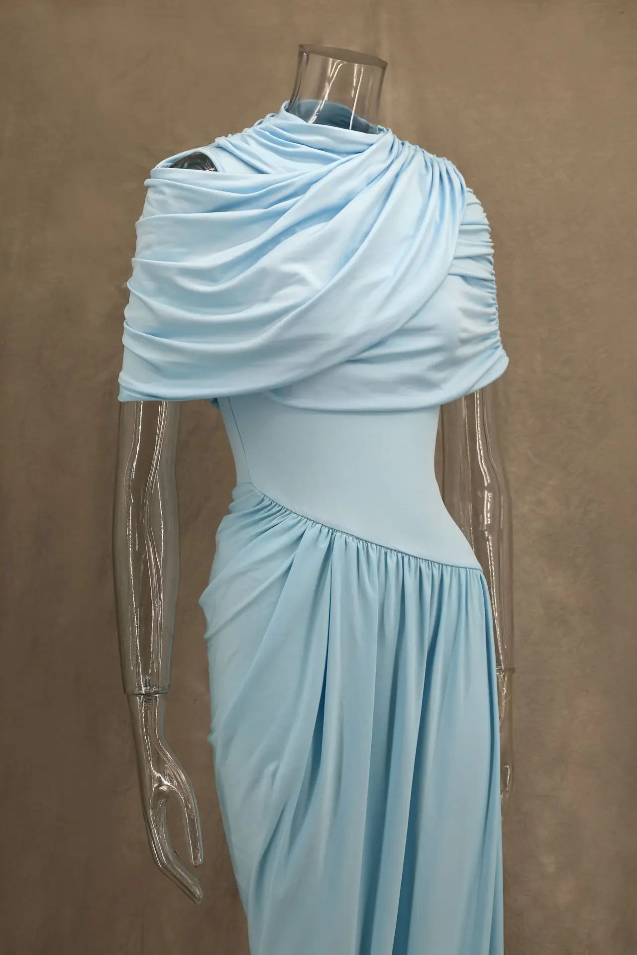 Elegant Long Summer Dress For Women Fashion Off-shoulder Slim Evening Party Dresses Luxury High Waist Pleated Maxi Dress 2025