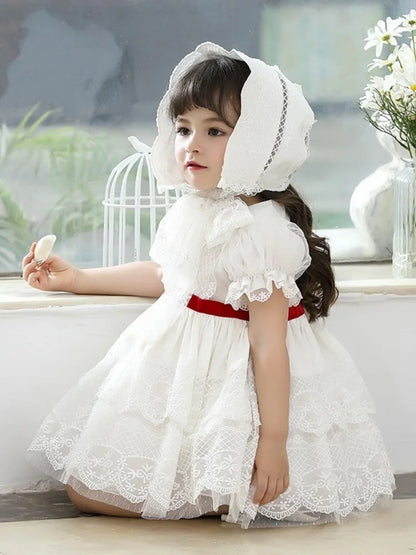 Summer Baby Girls Flower Girl Dresses  Kids Dresses for Girls Eid Dress for Party and Festival Christmas Fashion Sweet Clothes