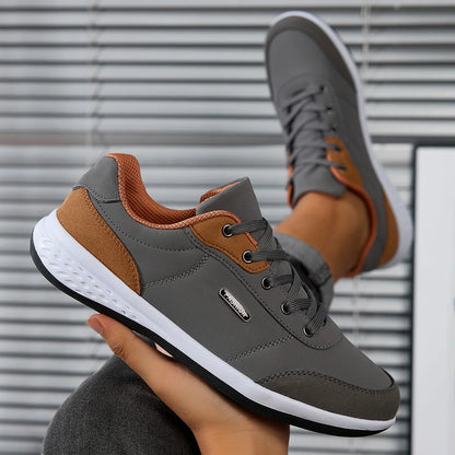 2025 Men Shoes Spring Autumn Waterproof Walking Sneakers Leisure Male Leather Sports Shoes Non-Slip Footwear Tennis for Men