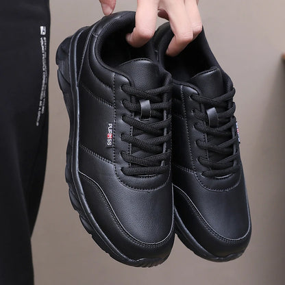 Men Shoes Soft Moccasin Shoes Comfortable Casual Shoes for Men Solid Black White Walking Men Sneakers Footwear Plus Size 39-46