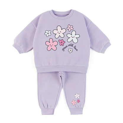 Winter Toddler Baby Boy Girl Clothing Sets 0-5Y Thick Kids Sweatshirt Clothes Baby Girl Fleece Pullover Tops+ Pant Suits Autumn