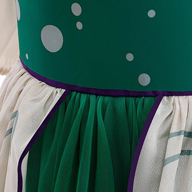 Children's Party Dresses For Girls Elegant Dresses Fashion Mermaid Princess Dress And Wig Kids Girl Clothes Summer Prom Dress