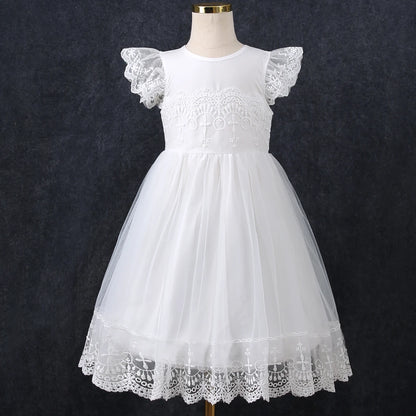 Girls' Stylish Summer Dress Princess Dress Flower Girl Dress New Mesh Dress