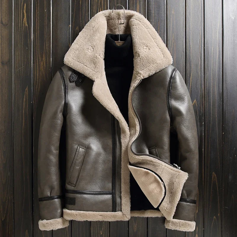 2023 New Winter Jackets for Men Wool Real Fur Coat Men's High-end Thickened Warm Lamb Fur Jacket Male Clothing M-6XL Casaco FCY