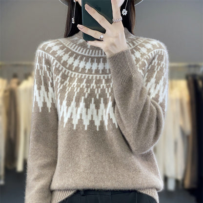 Half Turtleneck Seven-pin Thickened Sweater