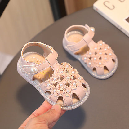 Baby Soft Bottom Flower Sandals
