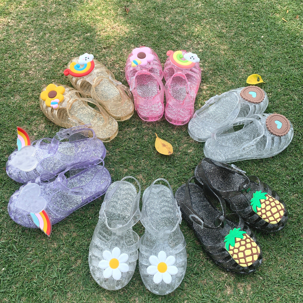 Daisy Flower Children's Shoes Princess Baotou Baby