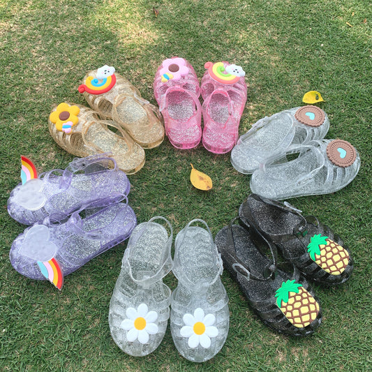 Daisy Flower Children's Shoes Princess Baotou Baby
