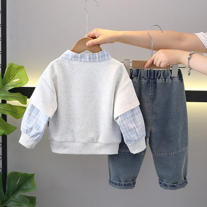 Boys Autumn Suit Baby Clothes Children