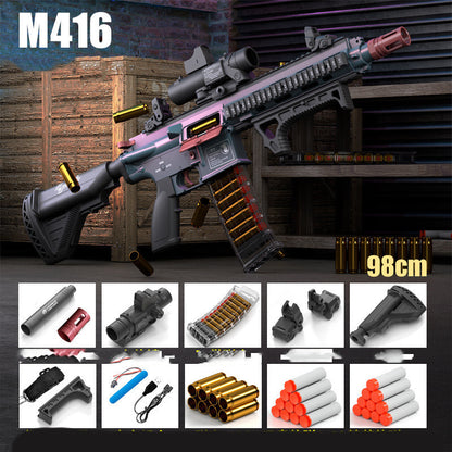 Electric Continuous Shell Throwing Softball Gun Nylon Can Fire Toys