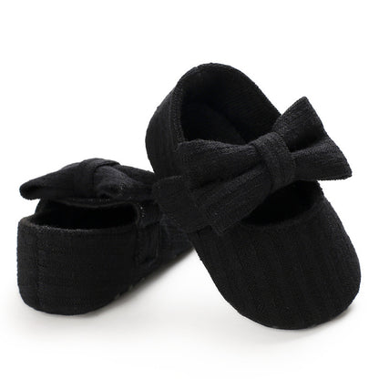 Wool Baby Knitted Bow Baby Shoes