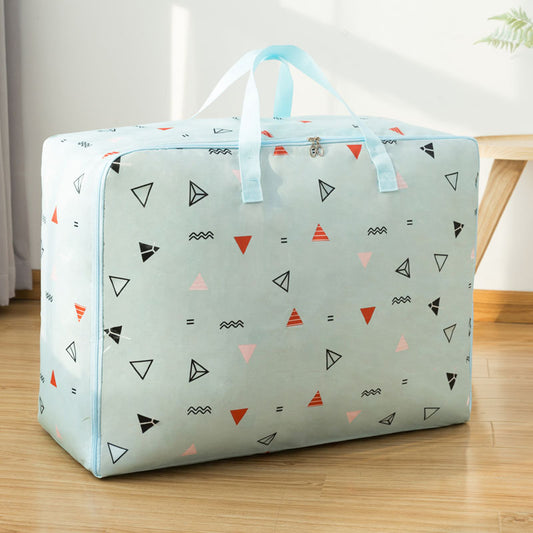 Hand Held Large Clothes Storage Luggage Woven Bag