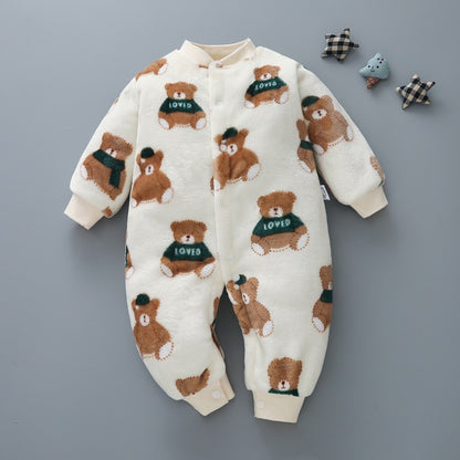 Thicken Baby Romper For Boys And Girls Aged 0-1-2