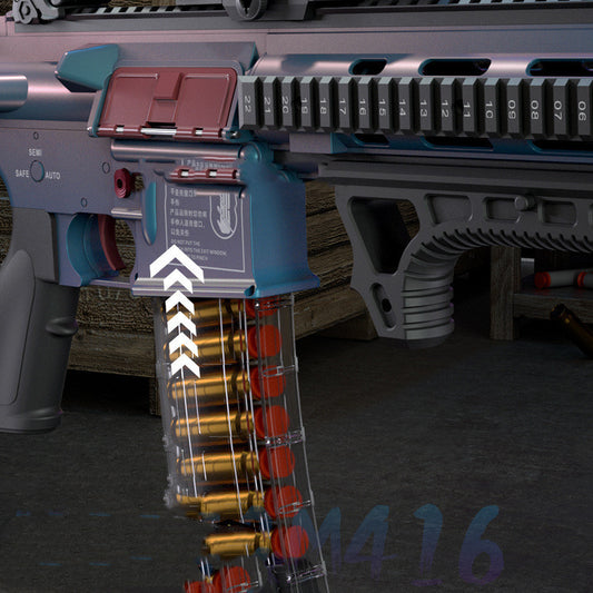 Electric Continuous Shell Throwing Softball Gun Nylon Can Fire Toys