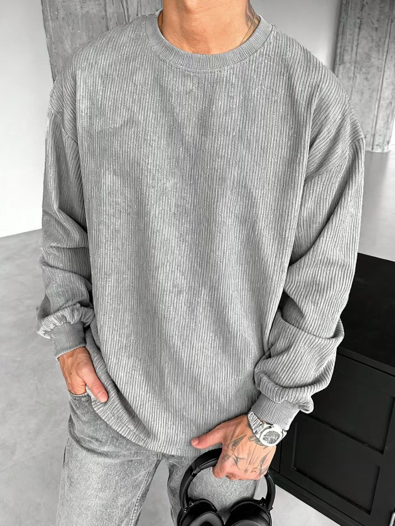 Casual Trends Round Neck Sweater Long Sleeve