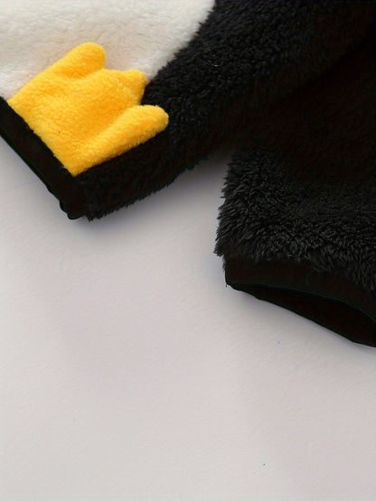 [Soft Warm Winter Coat] Boys' & Girls' Fleece Jacket - Soft Warm Winter Coat with Hood, Zipper Closure, Plush Bear Face & Paw Print Design, Soft Light -Friendly Fabric for Boys & Girls, Winter Clothes For Boys, Winter Clothes