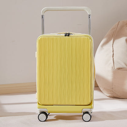 Front Fastening Wide Pull Rod 20-inch Lightweight Luggage