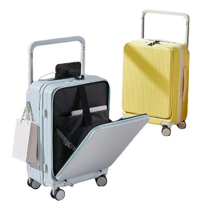 Front Fastening Wide Pull Rod 20-inch Lightweight Luggage