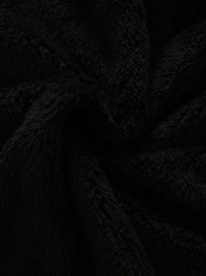 [Soft Warm Winter Coat] Boys' & Girls' Fleece Jacket - Soft Warm Winter Coat with Hood, Zipper Closure, Plush Bear Face & Paw Print Design, Soft Light -Friendly Fabric for Boys & Girls, Winter Clothes For Boys, Winter Clothes