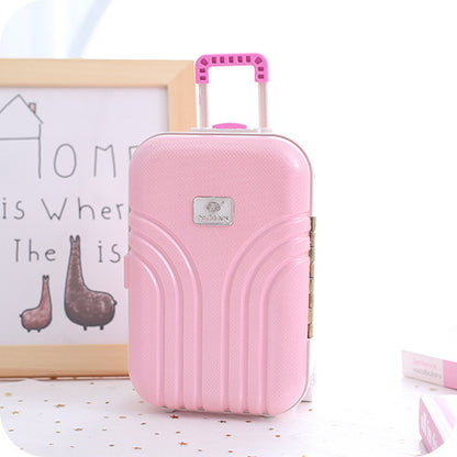 New Korean Style Trolley Luggage Princess Rotating Music Box