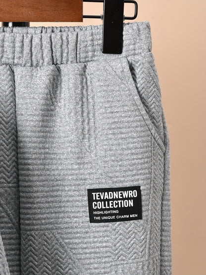 Boys' Stylish Long Sleeve Sweatshirt & Jogger Pants Set - Cozy Fleece-Lined Casual Outfit with "STRENGTH" Print, Brown & Color Block Design, Perfect for Fall/Winter, Boys Clothes, Autumn Clothes For Boys, Winter Clothes For B