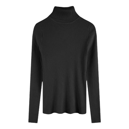 Thickening Inner Wear Skinny Versatile Long Sleeve Thermal Turtleneck Sweater For Women